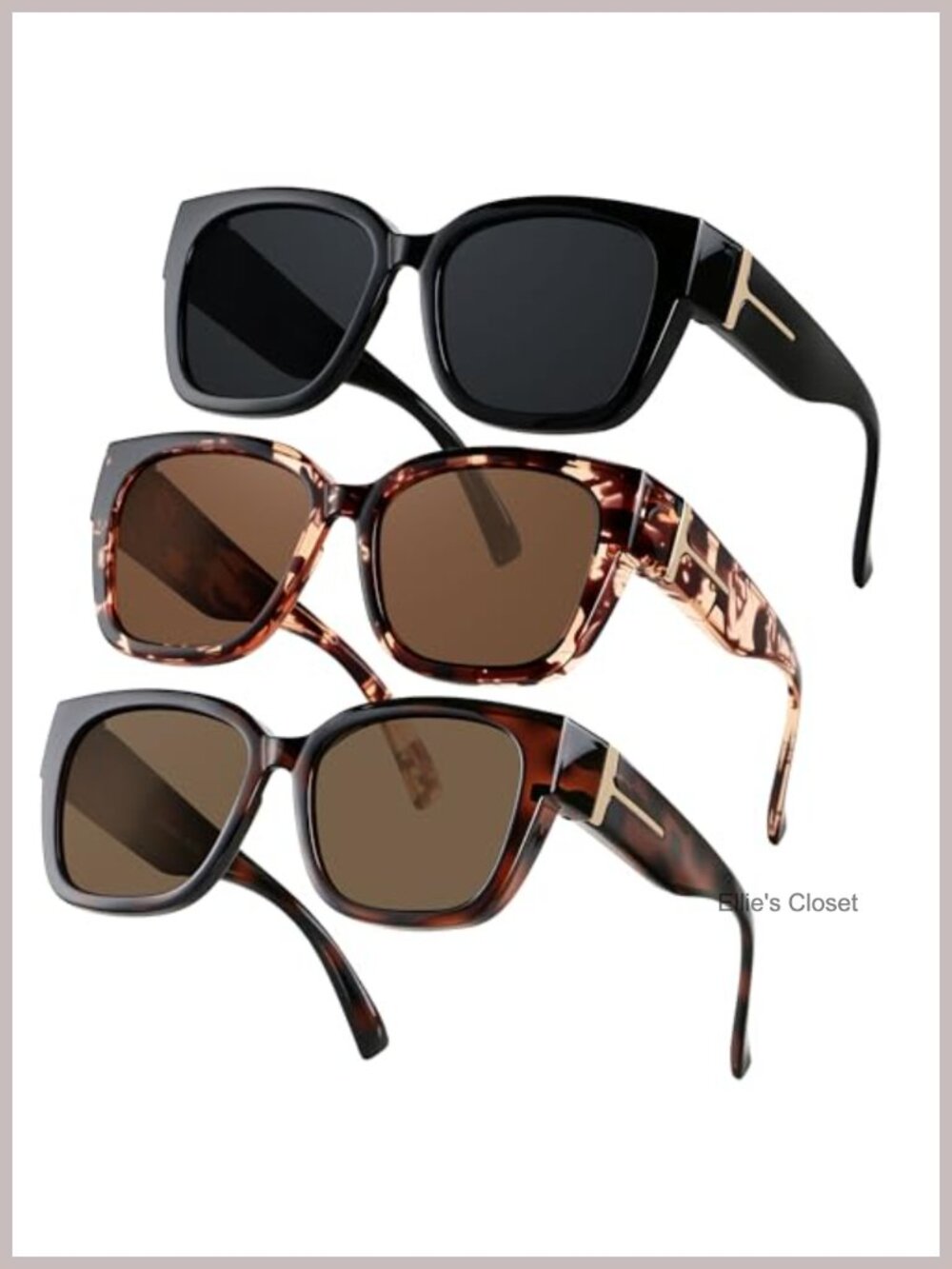 Polarized Oversized Square Fit Over Glasses Sunglasses UV400 Lightweight